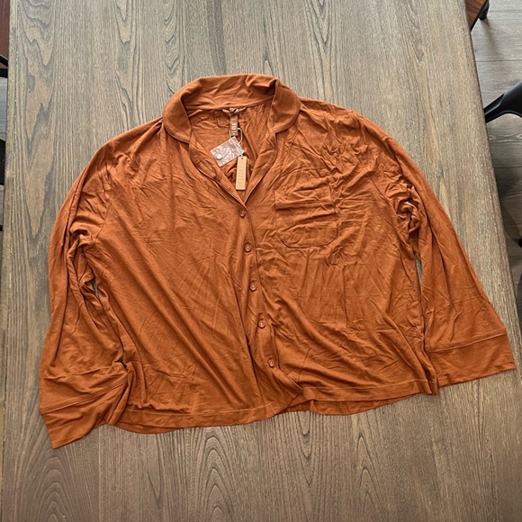 SKIMS Other - NWT Skims Long Sleeve Sleep Shirt Copper Size 3X